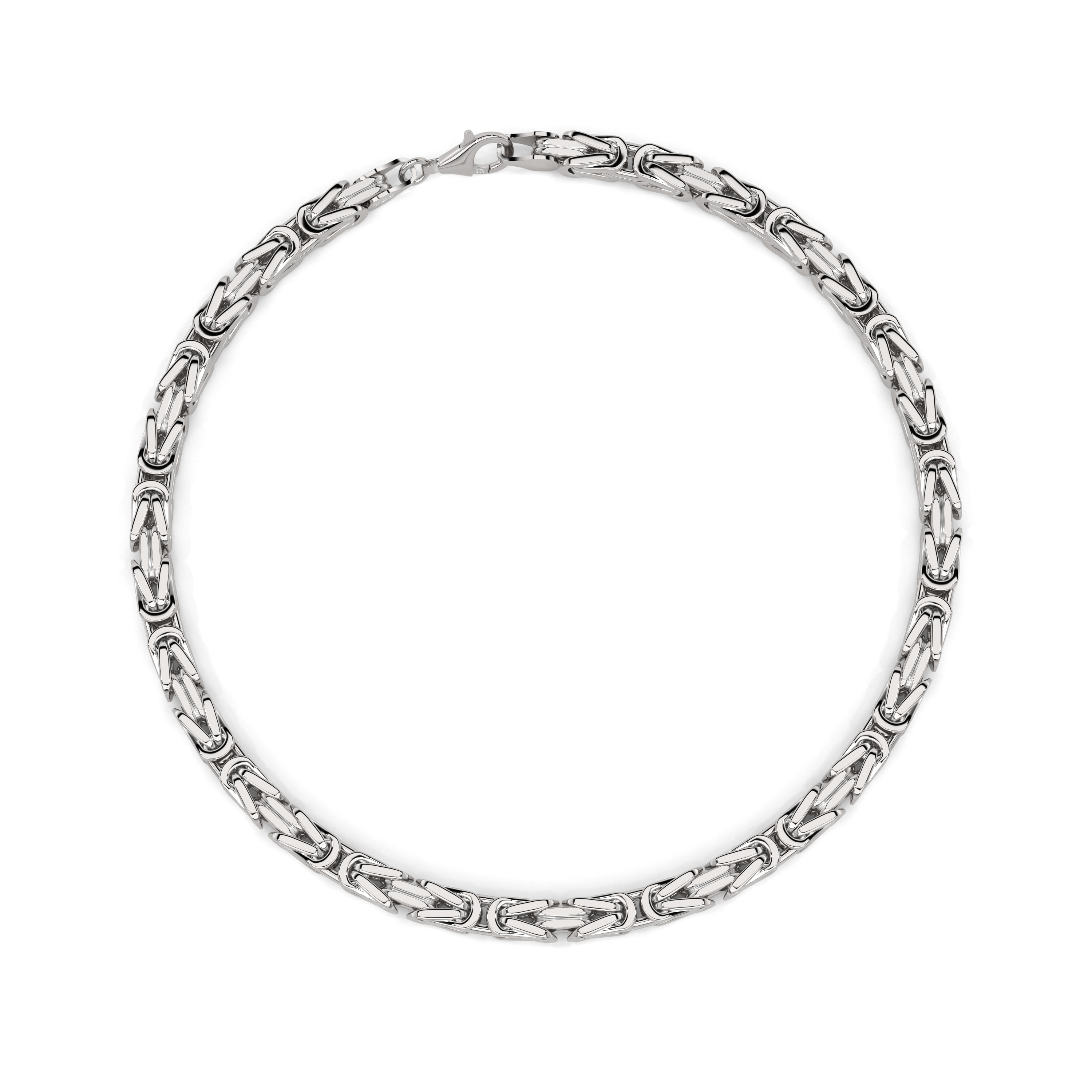 KINGSSILVER Königsketten 925 4.0mm Armband Silber –