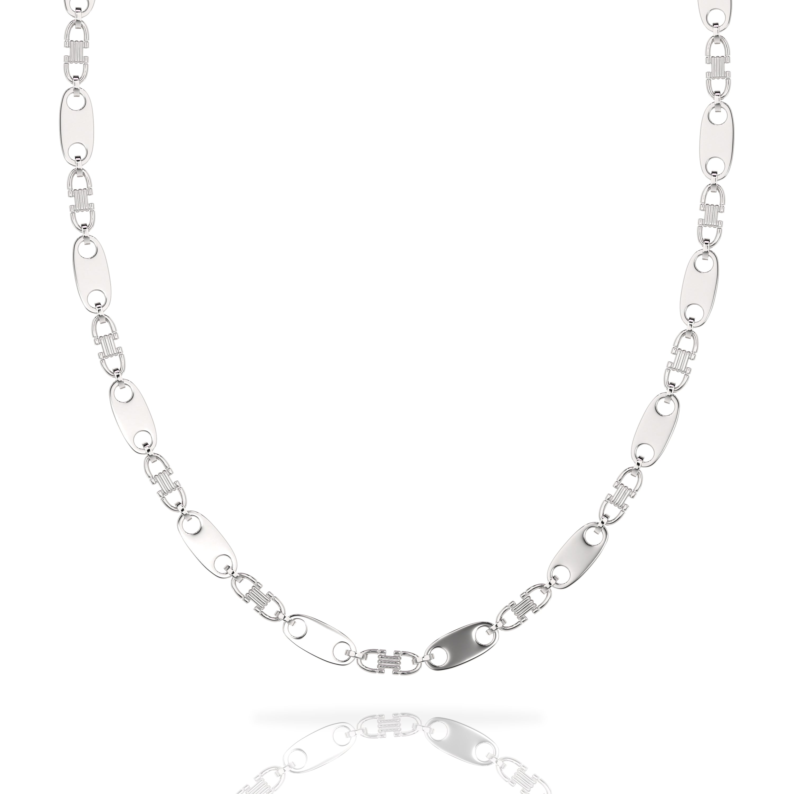 Plattenkette 925 echt Silber kette 9,95mm 65cm diamantiert rhodinierte  Steigbügelkette Neu MASSIV Halskette Schmucketui - Poliertuch -  Schmucktasche : : Fashion